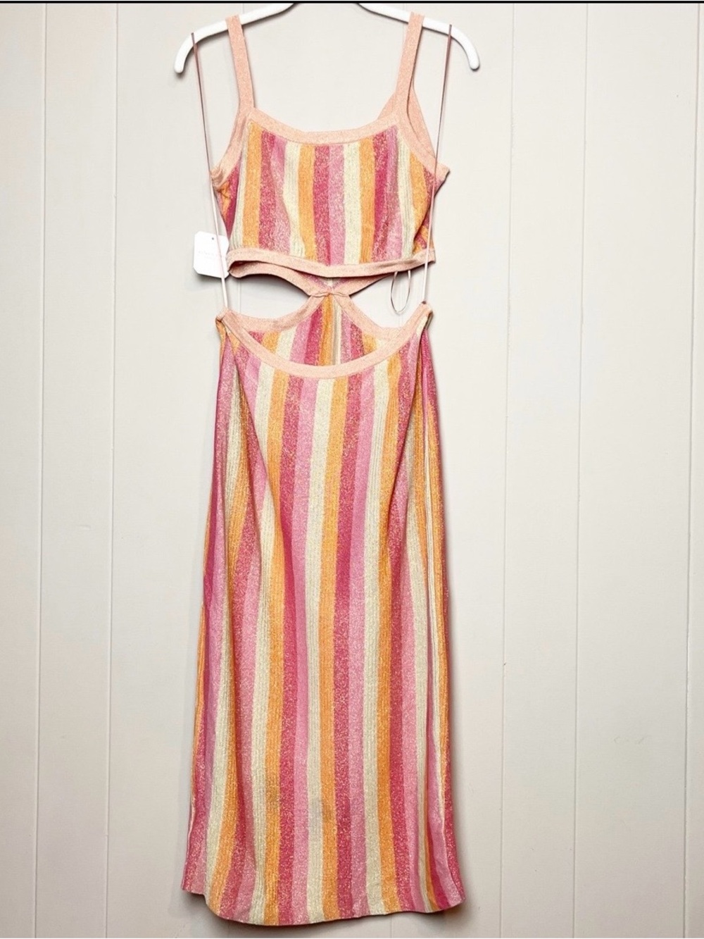 🩷 Altar’d State Avery Striped Midi Dress 🩷 - Picture 3 of 9